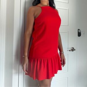 ZARA Red Sleeveless Dress in Medium